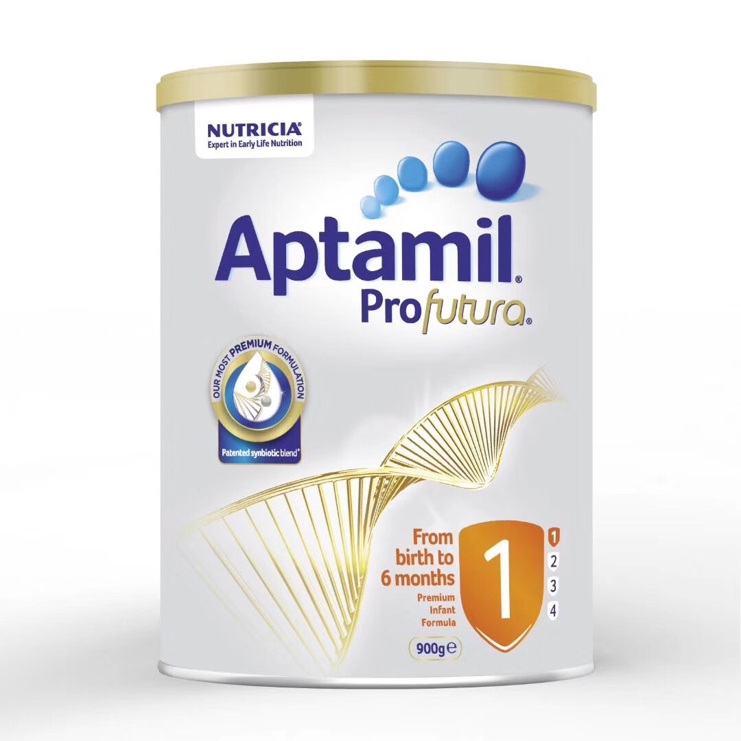 新版澳洲爱他美白金版Aptamil婴幼儿配方奶粉 1段 （0-6个月）900g