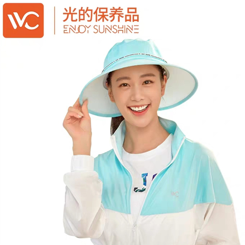 【授权商品】韩国VVC2019新款大圆帽渔夫帽/蓝色