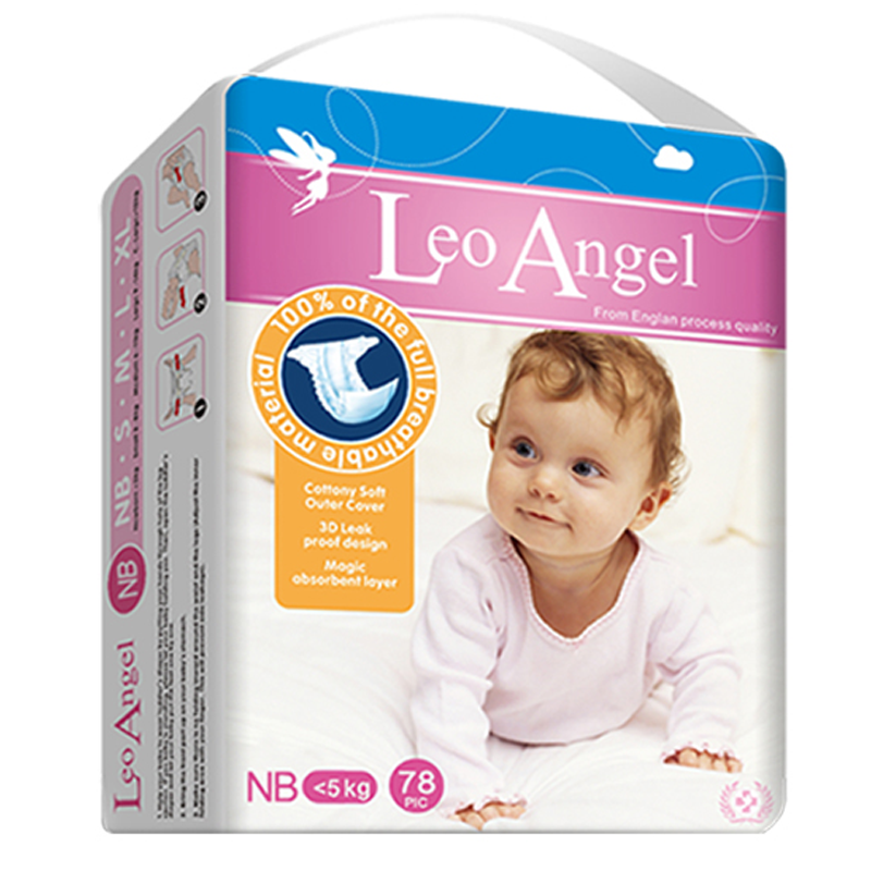 Leo Angel 英国狮子座天使 婴儿纸尿裤 NB号78片/包