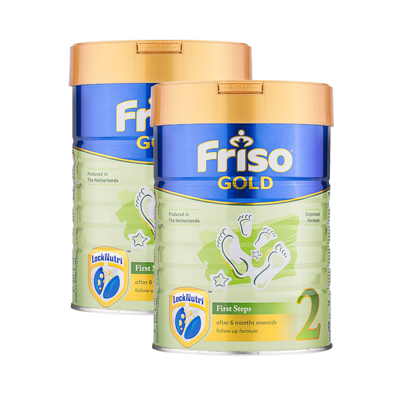 Friso美素佳儿荷兰进口新加坡版较大婴儿奶粉2段适合6-12个月900g