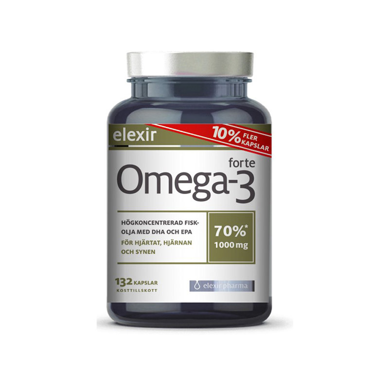 【瑞典直邮】Elexir Omega-3 70% 高纯度鱼油 132粒