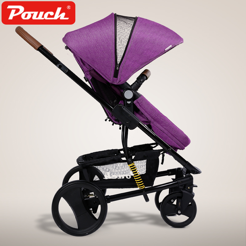 Pouch婴儿推车高景观p35 紫色