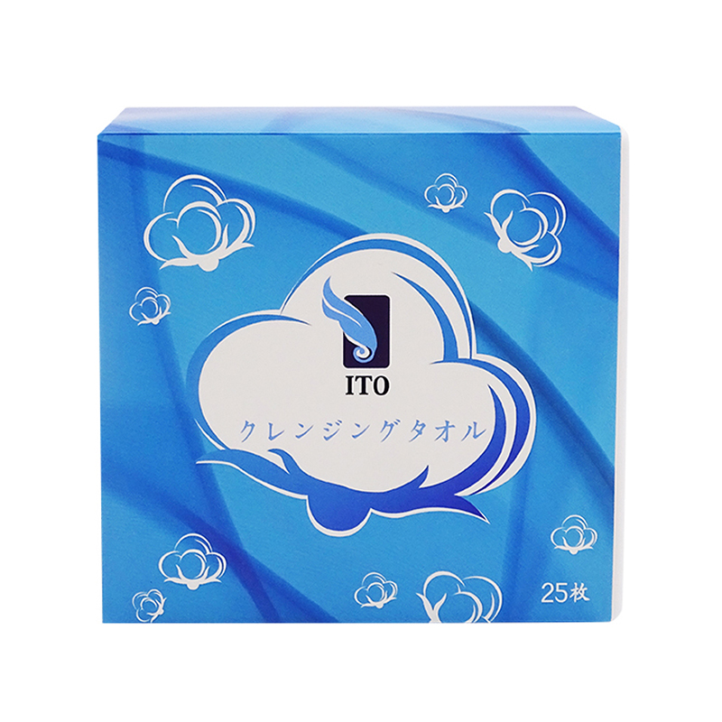 日本ITO一次性加厚干湿两用珍珠棉柔洗脸巾 盒装25片