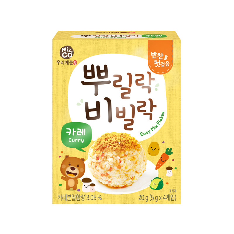 韩国原装进口宝宝饭桌拌饭调料(咖喱)20g