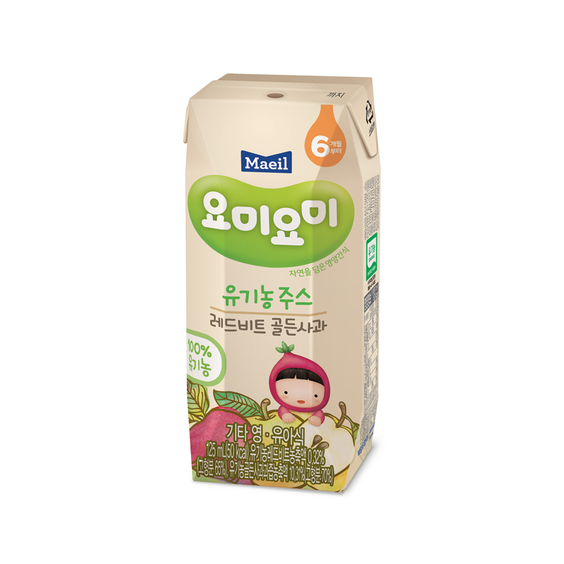 韩国原装进口每日吖咪蔬菜水果汁 (胡萝卜+葡萄)125ml