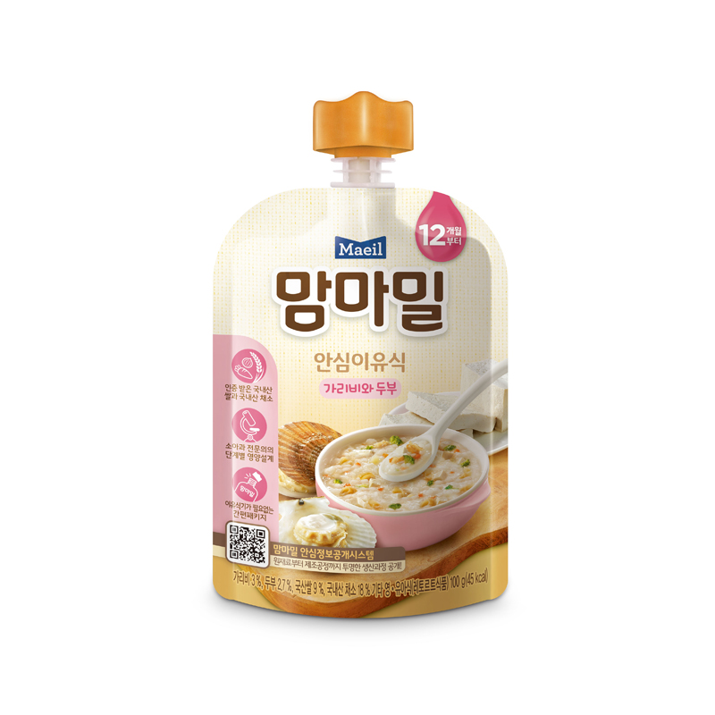 韩国原装进口MAEIL每日吖咪营养米粥 (扇贝+豆腐) 100g