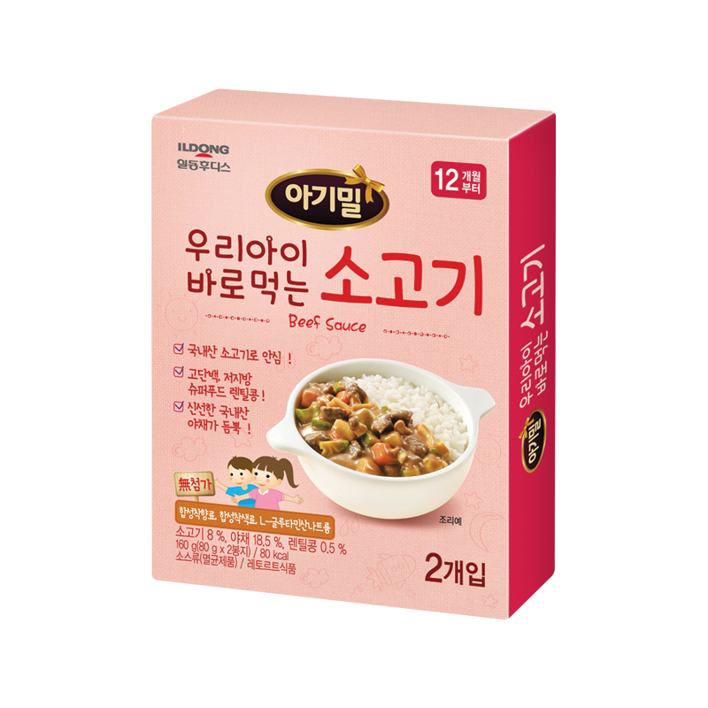 韩国原装进口日东福德食拌饭酱 （牛肉味）160g
