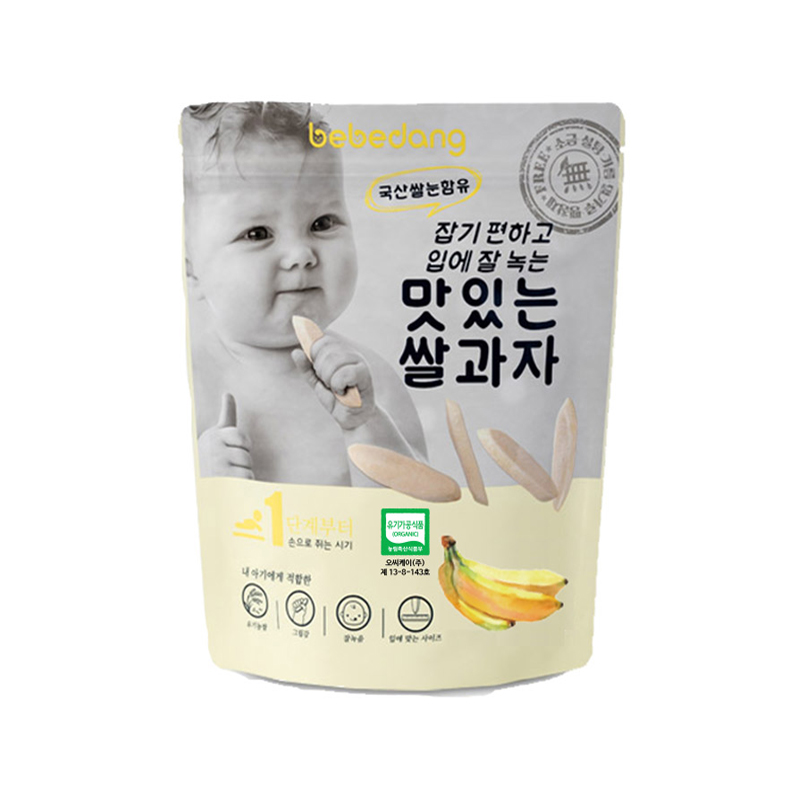 韩国进口babadang贝贝团大米饼(香蕉味) 30g