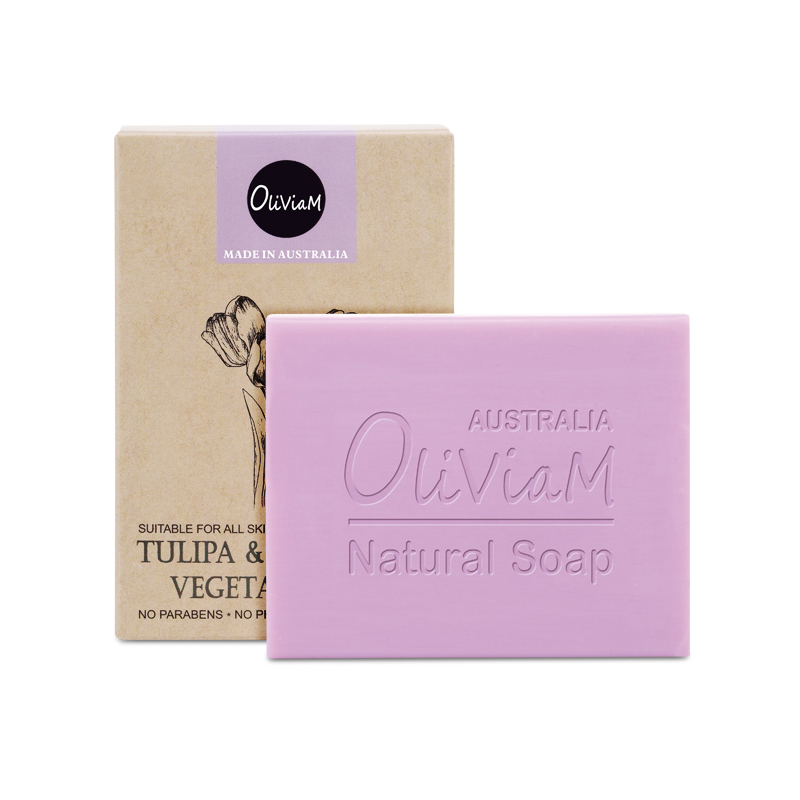 澳大利亚Oliviam奥利维亚梦幻郁金香植物精油皂100g/块