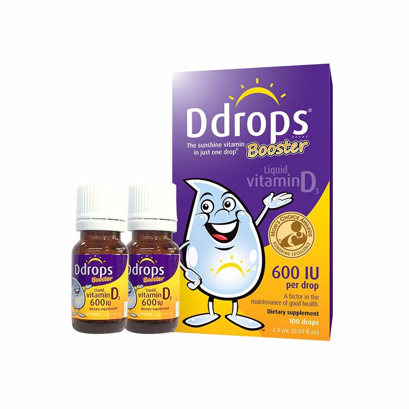 Ddrops 幼儿纯维生素D3滴剂 100滴 紫色款 2.8ml