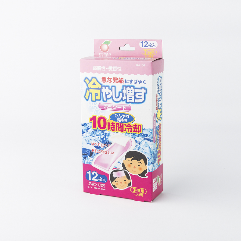 日本原产KOKUBO小久保儿童降温贴冰冰贴蜜桃味（12片）200g