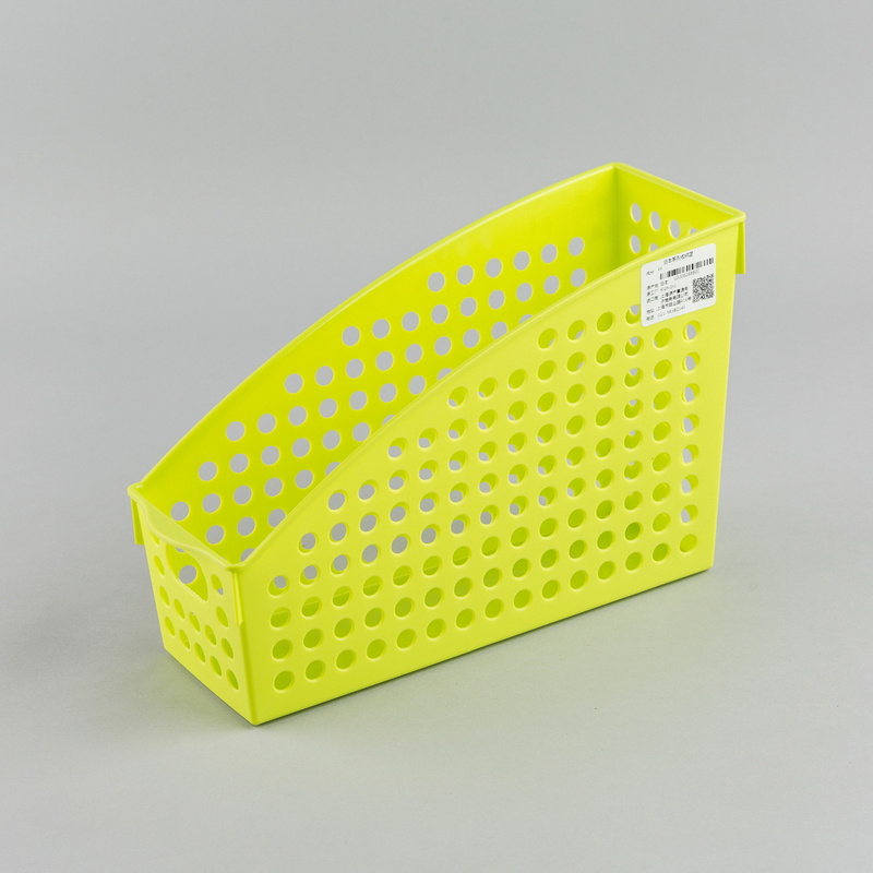 日本原产inomata厨房立式收纳篮桌面置物篮收纳筐储物篮  10.4×27.8×17.8cm 黄色