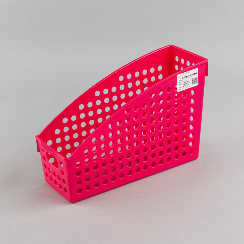 日本原产inomata厨房立式收纳篮桌面置物篮收纳筐储物篮  10.4×27.8×17.8cm 红色
