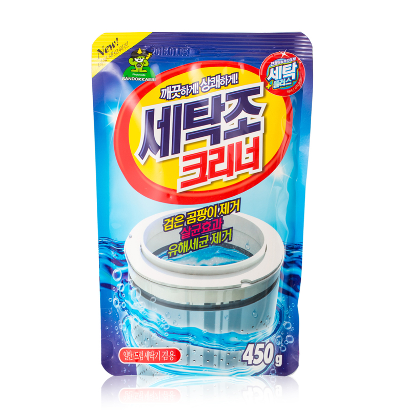 韩国原产Sandokkaebi山小怪植物萃取洗衣机机槽清洁剂 450g*2包