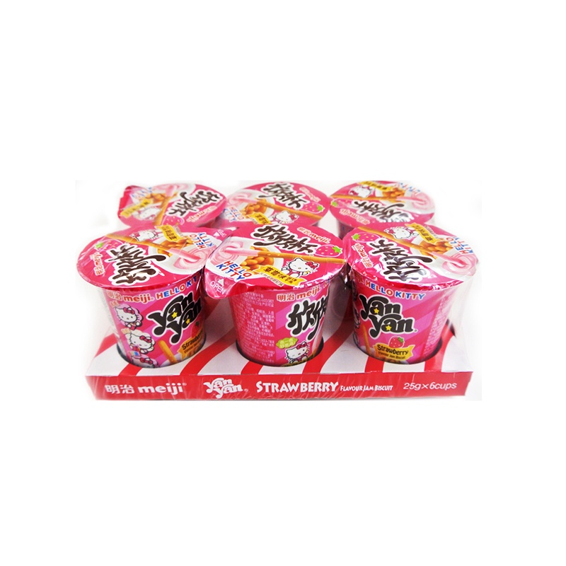 日本明治Meiji 欣欣杯 草莓味 25g*6