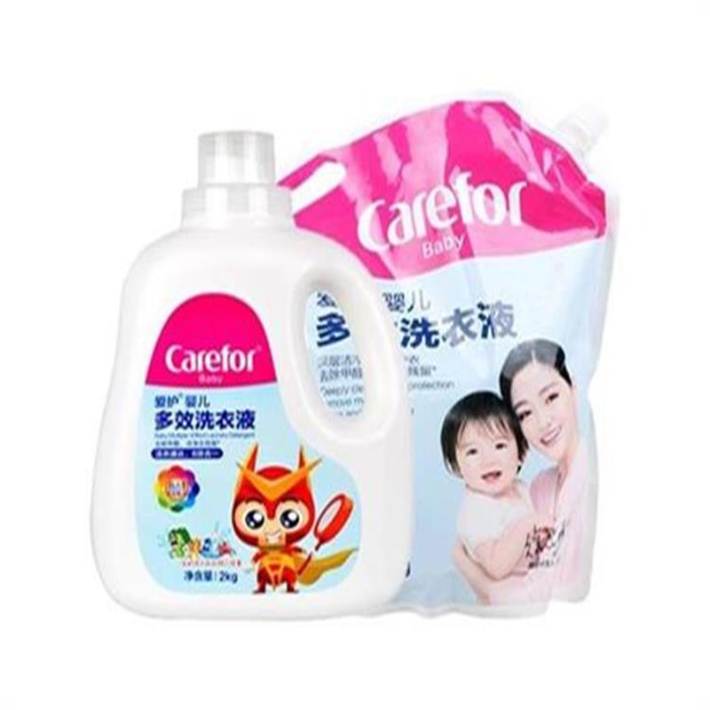 Carefor爱护婴儿多效洗衣液2kg+2kg套装