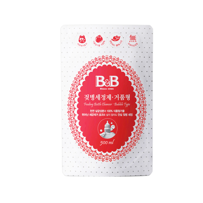 韩国保宁蓓尔奶瓶清洁剂液体500ML（袋装）