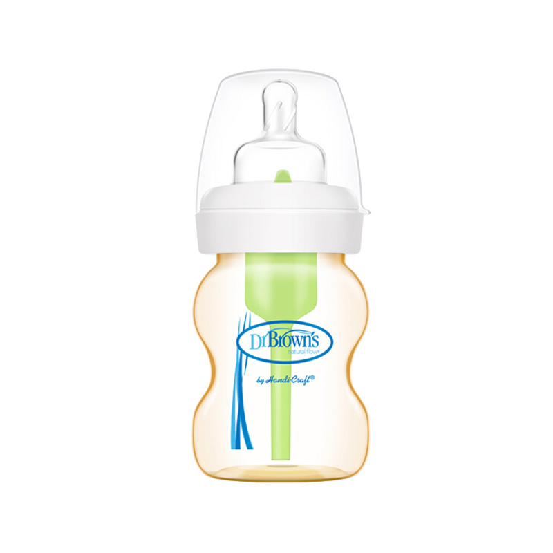 美国布朗博士 防胀气PPSU宽口婴儿奶瓶 150ml