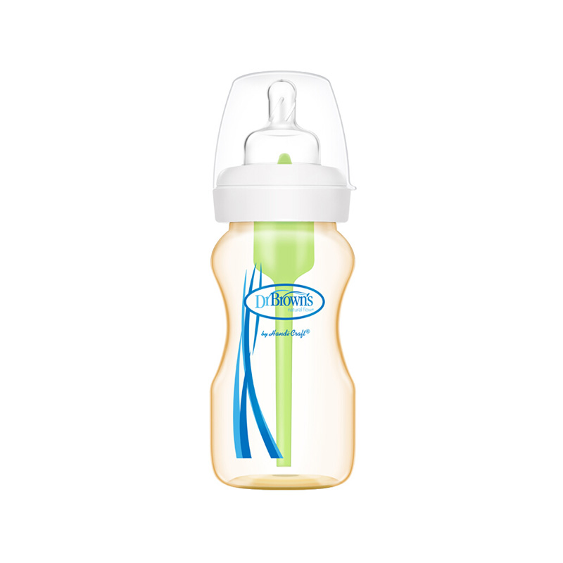 美国布朗博士 防胀气PPSU宽口婴儿奶瓶 270ml