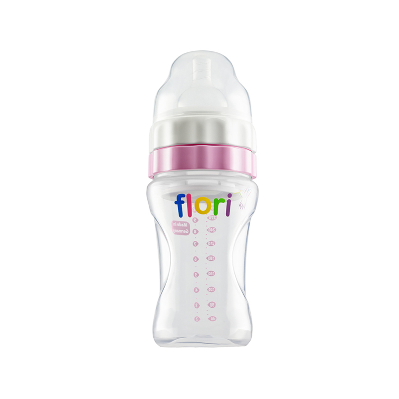 德国Flori儿童奶瓶（携带+冲泡）-粉色