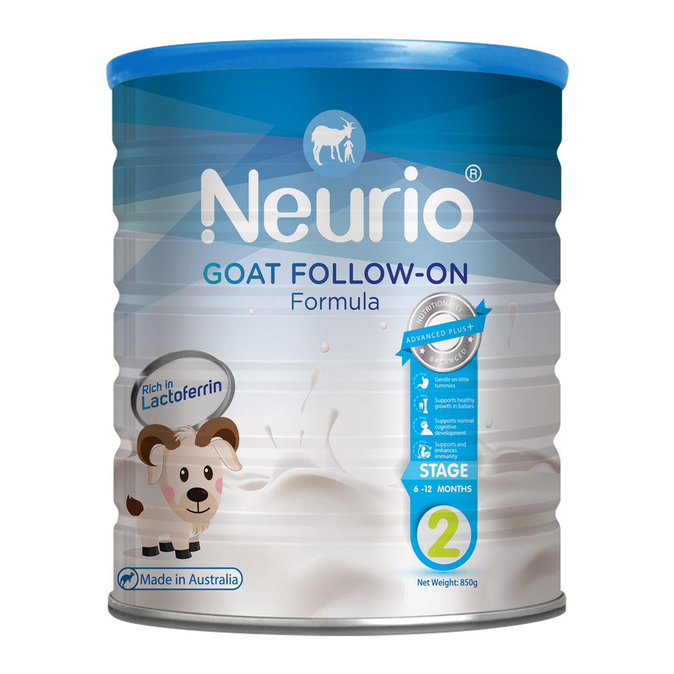NEURIO纽瑞优婴幼儿配方羊奶粉2段850G/罐（含乳铁蛋白）